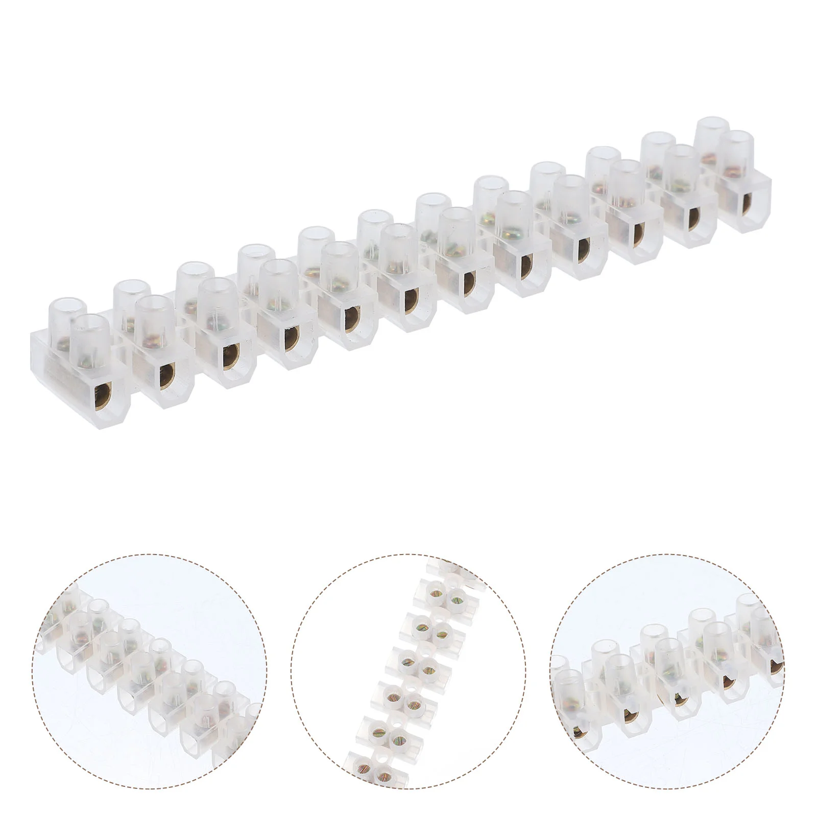 

10 Pcs Cable Connectors Electrical Cable Quick Connectors Connector Wire Connecting 380V Screw Terminal Block Terminal Strip