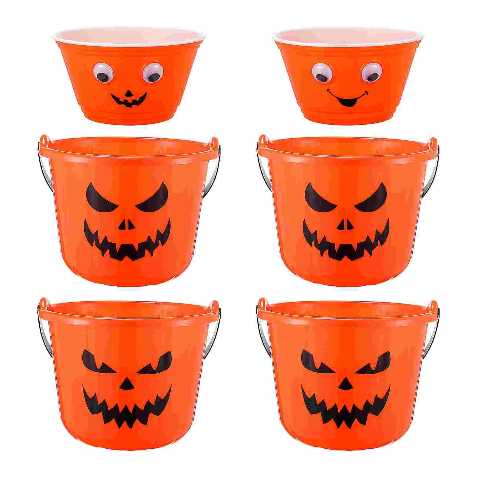 

Pumpkin Buckets Trick Or Decor Bucket Treat Candy Porch Lightlamp Decorations Nightlights Party Bedroom Desk Treating Favor