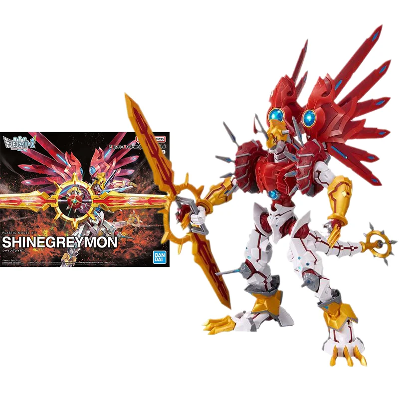 

Фигурка Bandai Digimon фигурки героев Аниме фигурки-rise FRS Shine grey mon Фигурки игрушки для детей подарок Коллекционная модель