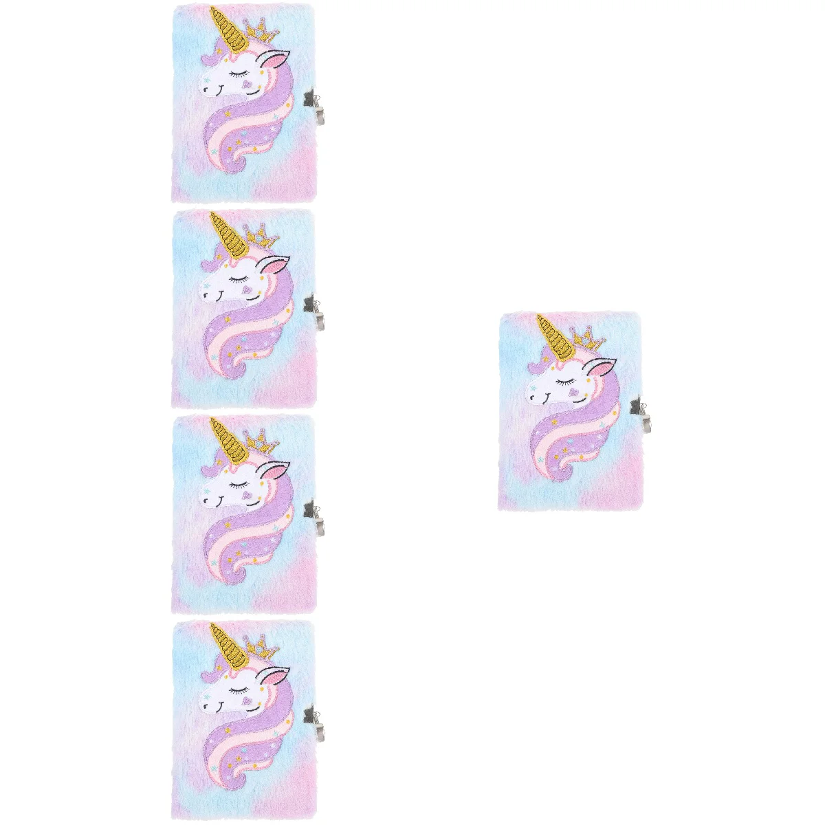 

Плюшевая Блокировка блокнот очаровательный молочный мультяшный дневник Единорог Обложка для письма девушки