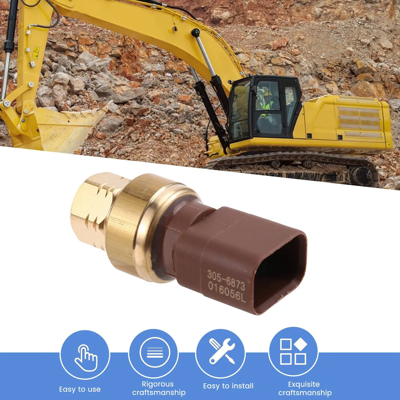 3056873 305-6873 Датчик давления масла для Cat Caterpillar C-9 C7 C9 3512B 3516B 312D2 312D2L 312D2GC CG137-08 CG137-12