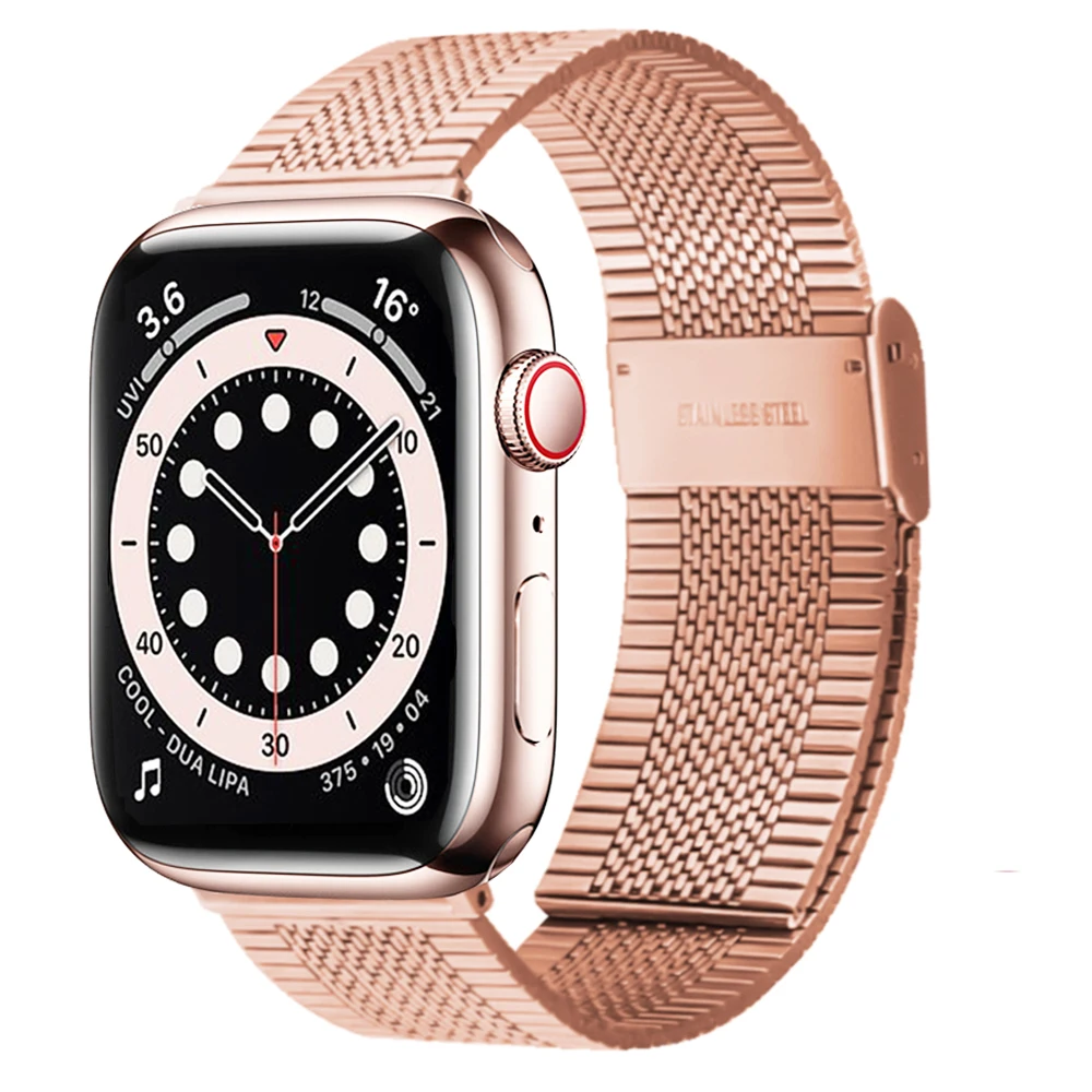 

Ремешок для Apple Watch Band 44 мм 40 мм 45 мм 41 мм 38 мм 42 мм 44 45 мм, металлический браслет с магнитной петлей для iWatch 3 4 5 6 se 7, браслет