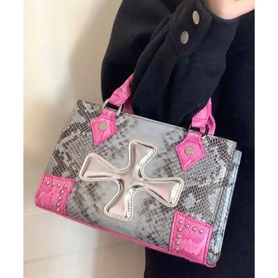 

Richme 2023 Y2K Women Handbags Fashion New Design Serpentine Bolso Mujer Subculture Aesthetic Ladeis Crossbody Shoulder Bags