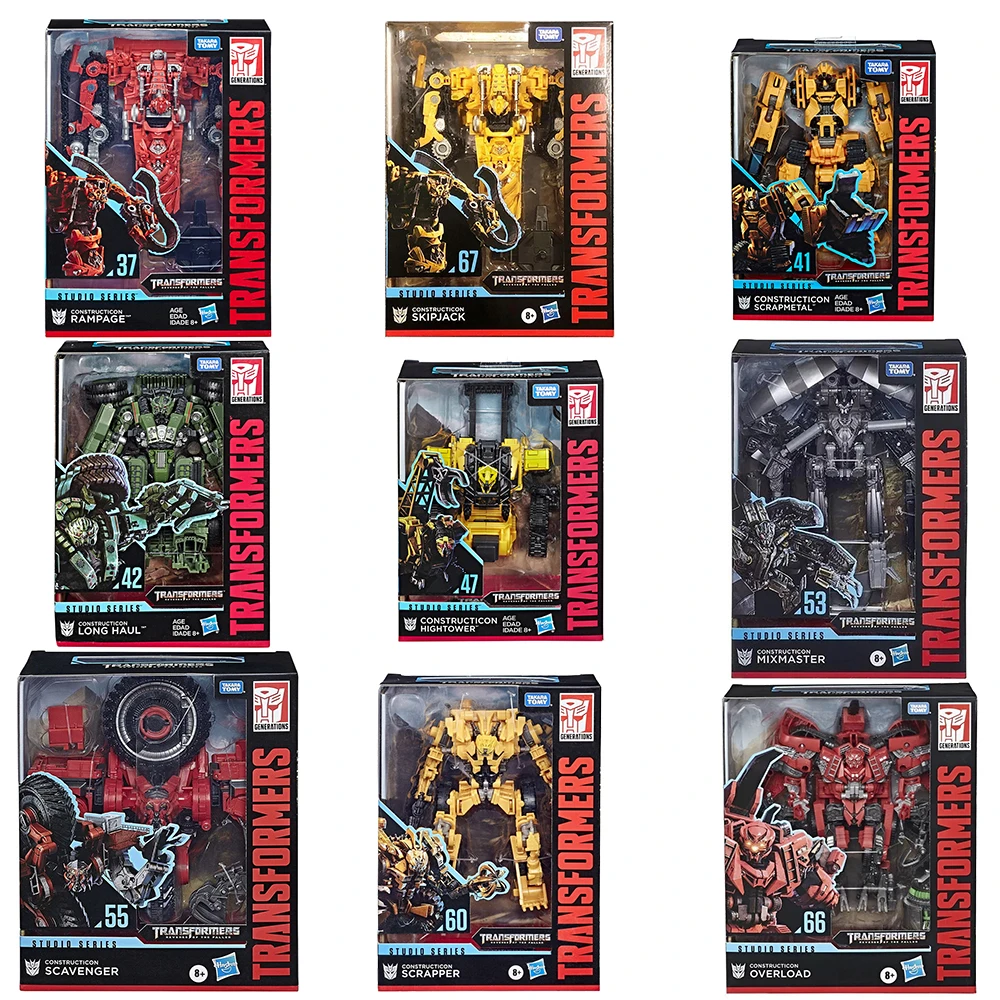 В наличии Hasbro Transformers Studio Series Конструкции Rampage Skipjack Scrapmetal Long Haul Hightower и Mixmaster т. д.