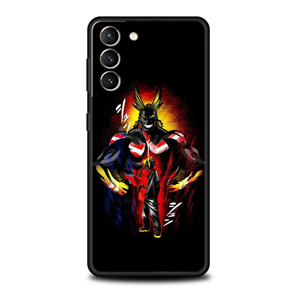 Фото Чехол для телефона с рисунком аниме Моя геройская Академия для Samsung Galaxy S22 5G S20 Ultra S21 FE S10 S9 Plus S10E S8 Note 10 Lite 20, мягкий чехол из ТПУ №3