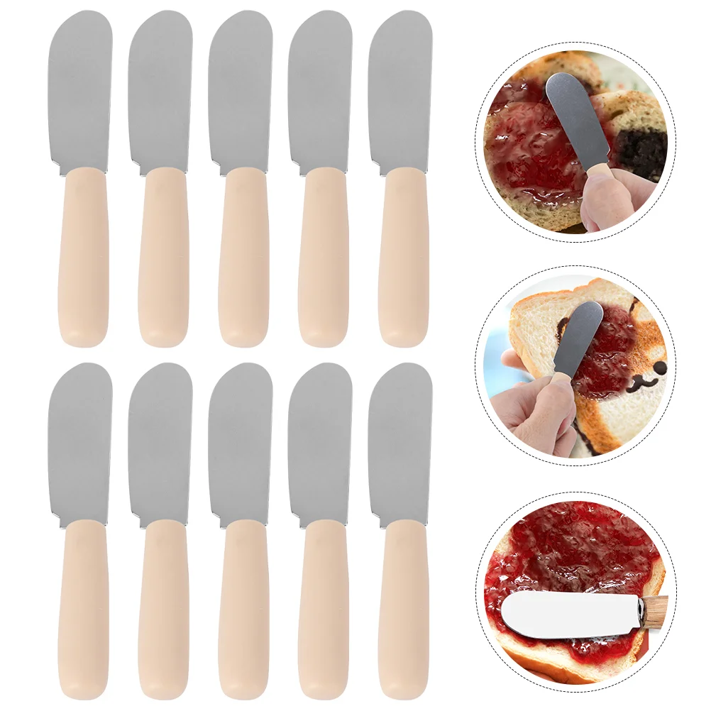 10 Pcs Cream Spatula Butter DIY Baking Spreaders Household Kitchen Spatulas Gadget Tool Stainless Steel Knives Cheese
