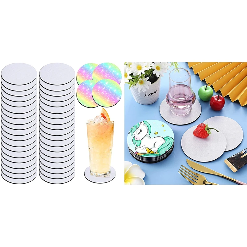 

Round Sublimation Blank Coaster Sublimation Blank Coaster Sublimation Heat Transfer Coaster Hot Pressed Coaster