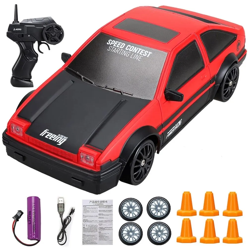 4wd High Speed Rc Drift Car Toy Remote Control Gtr Model Ae86 Vehicle Car Rc Vehicle Toy For Children Gifts