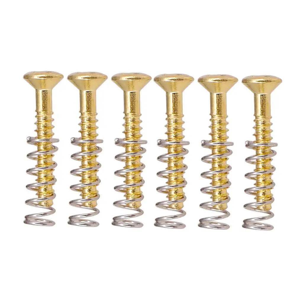 

2/3/5 6 Pieces Electric Guitar Single Coil Humbucker Pickup Screws Springs 3x20mm