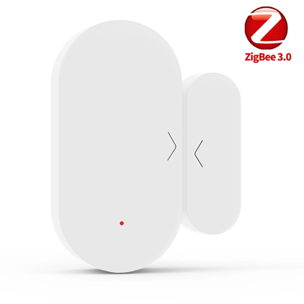 

Датчик двери и окна Tuya Zigbee 3,0, контактный датчик Zigbee, совместимый с Yandex Zigbee2Mqtt ZHA Alexa Google Assistant