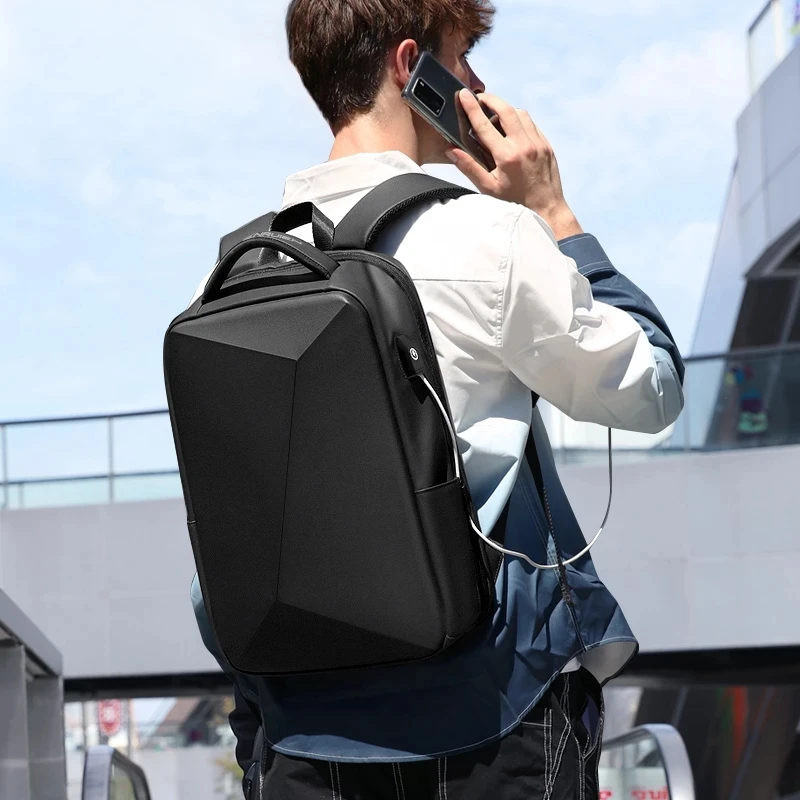 Business Expandable Backpack For Men Laptop TSA Keyless Anti-theft Travel School Business Hard Shell USB Travel New Luggage