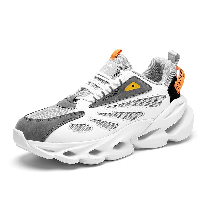 Voinsoon Breathable Mesh Men's Running Shoes Anti-odor Sweat-absorbing Lined Sneakers Anti-slip Wear-resistant Men Sports Shoes