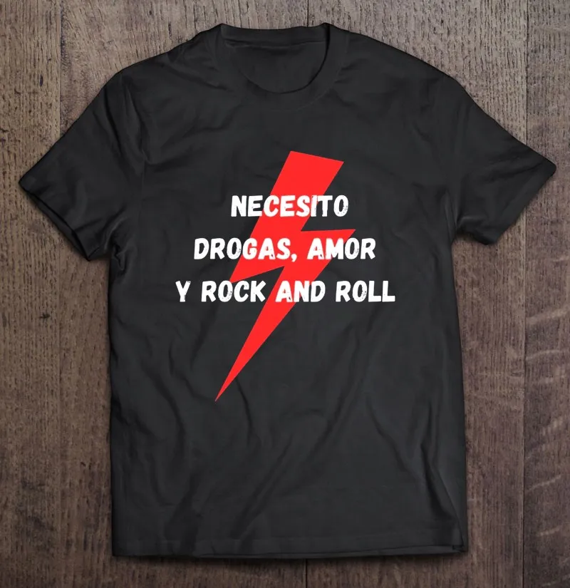

Мужская футболка Necesito с принтом наркотики, рок-н-ролл, любовь, рок, музыка, молния, болт, мужская рубашка, топ для манги, унисекс, простые парны...