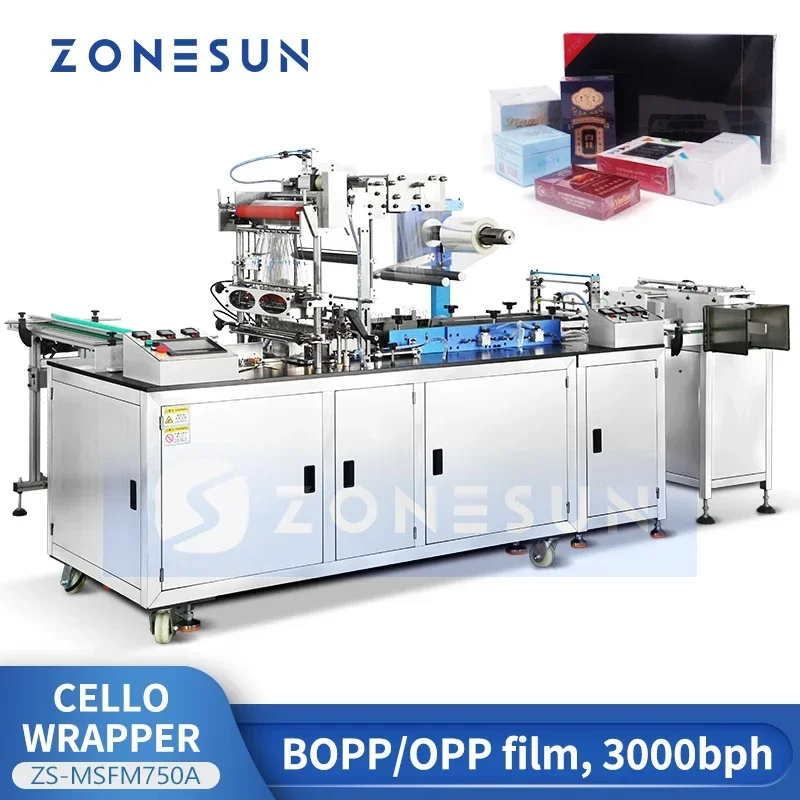 ZONESUN Коробки для упаковки виолончели Обладнання продуктов Автоматическая машина
