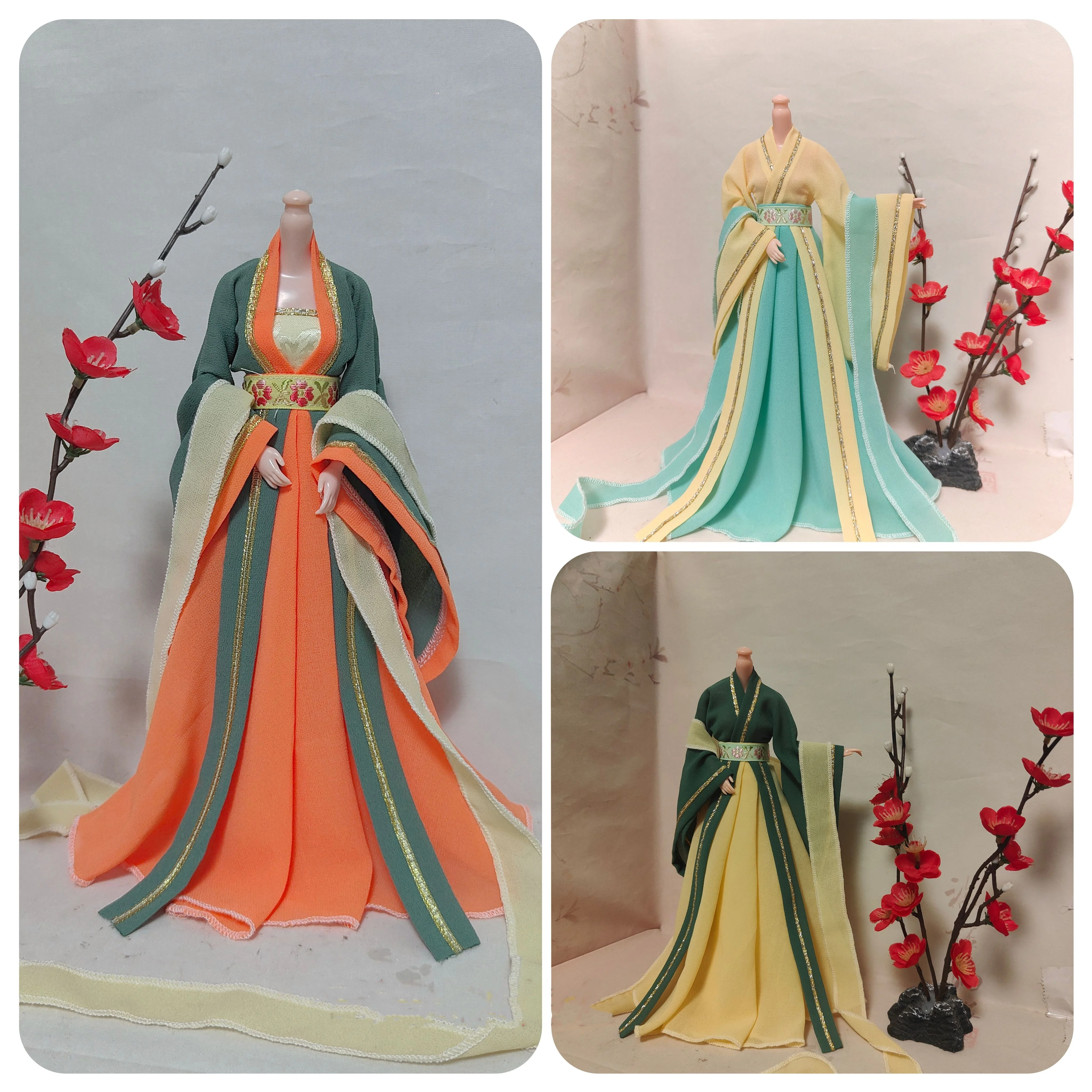 Масштаб 1/6 кукла BJD одежда древний костюм халат ханьфу платье феи для BJD/SD YOSD Blyth Barbi