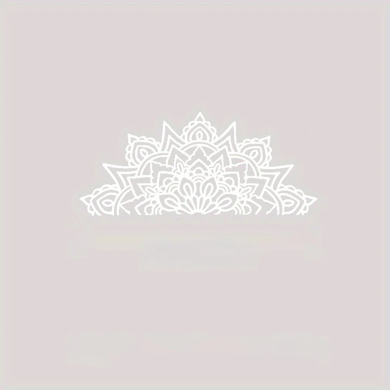 

Виниловая наклейка с мандалой, водонепроницаемые съемные наклейки с сакральной геометрией половины мандалы, для окна автомобиля, декора ноутбука