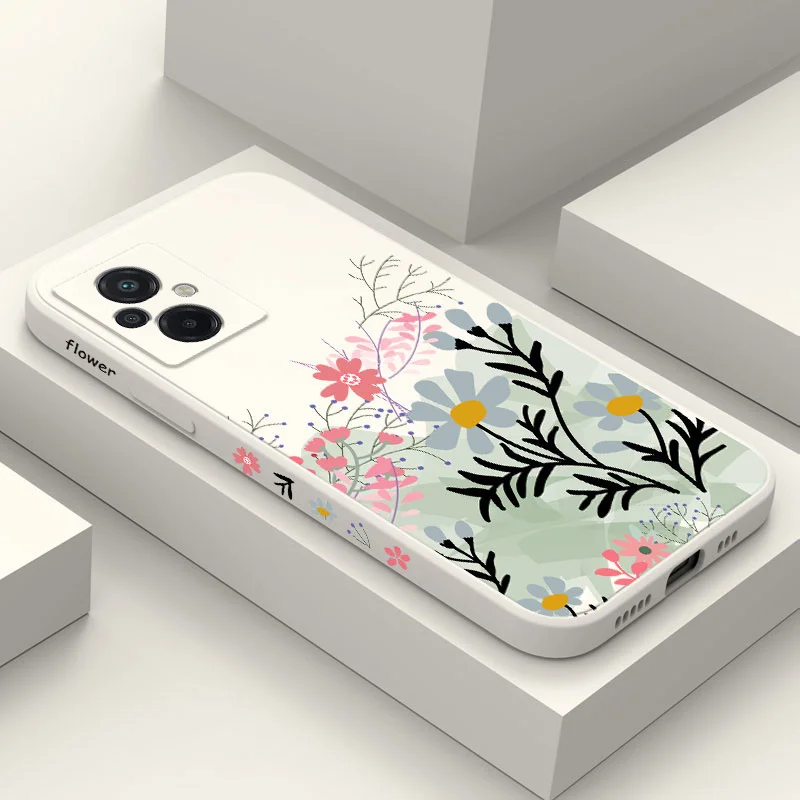 

Mountain Flowers Phone Case For Xiaomi Poco M5 M5S X5 F5 F4 X4 M4 F3 X3 M3 F2 X2 Pro C40 4G 5G GT Liquid Silicone Cover