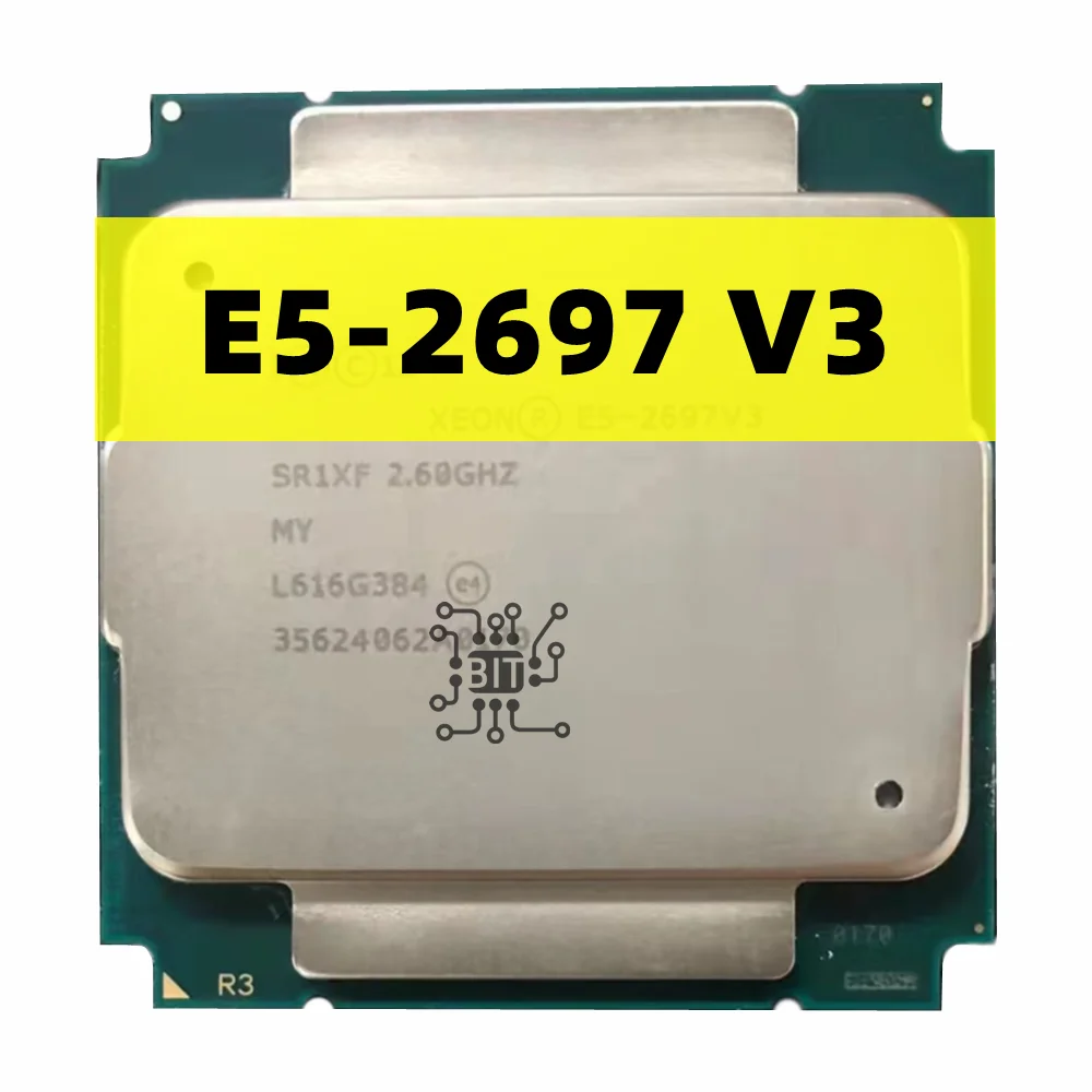 Xeon-procesador Original E5 2697V3 E5 2697 V3, 14 núcleos, 2,60 GHZ, 35MB, 22nm, LGA 2011-3, TDP, 145W, CPU