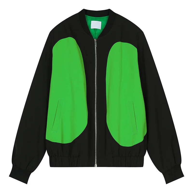 Куртка мужская короткая на двойной молнии с наплечниками