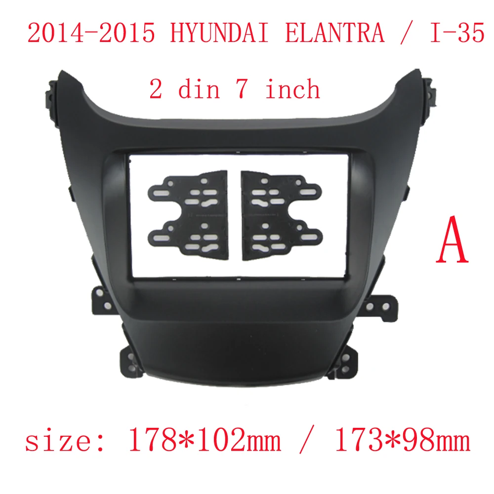 Фото Автомобильная видеопанель 7 дюймов, 2 Din, для HYUNDAI Elantra Avante I-35 2010-2015, панель, проигрыватель, аудио, панель приборной панели, рамка, комплект для крепления приборной панели №2