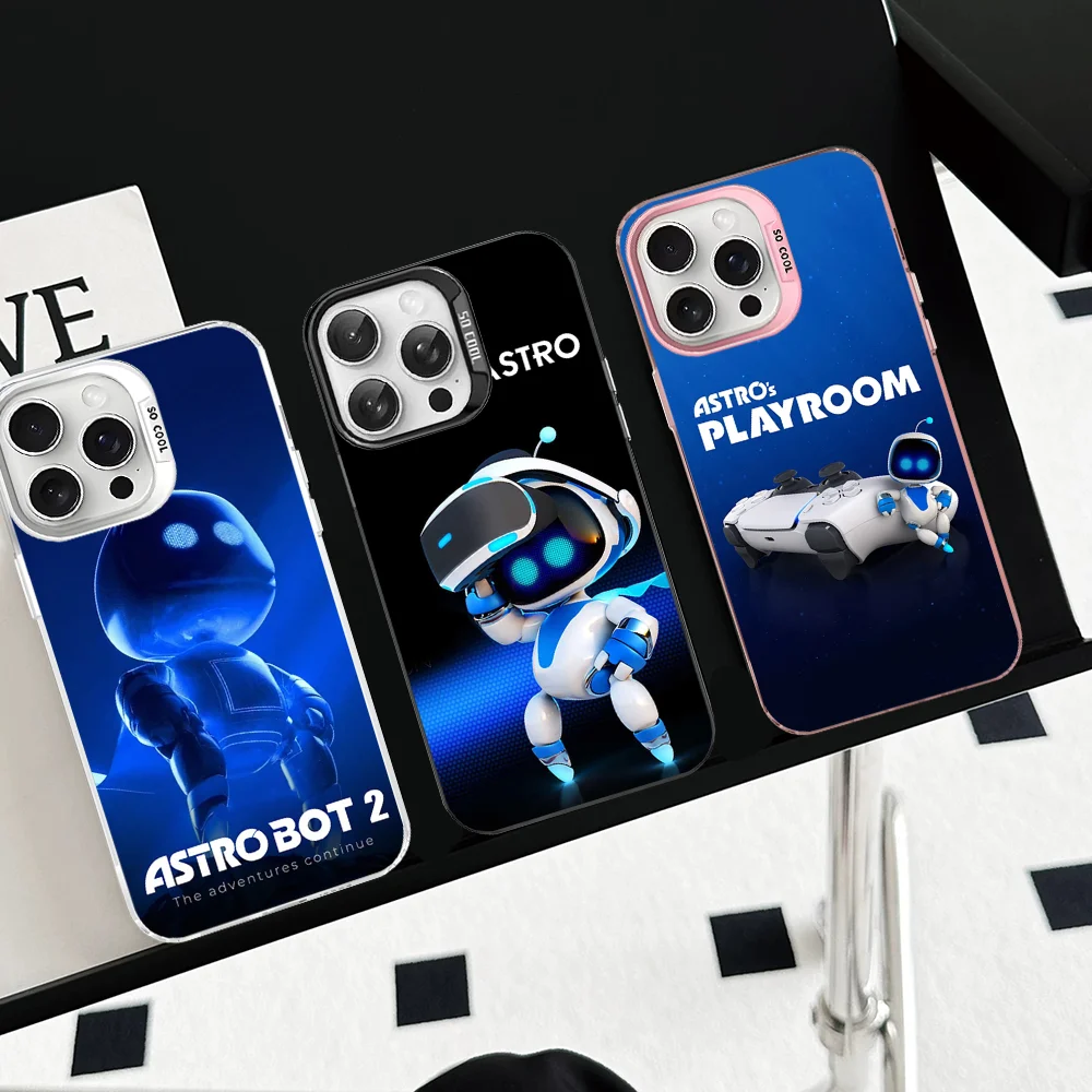 Чехол для телефона Game A-AstroS B-Bot iPhone 16 15 14 13 12 11 Pro Max X XR XSMAX 8 7 Plus матовая