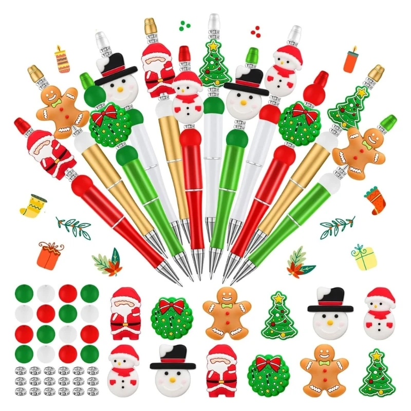 

Christmas Mini Ballpoint Pen Lovely Cartoon Mulitcolor Pens DIY For Festive Gift