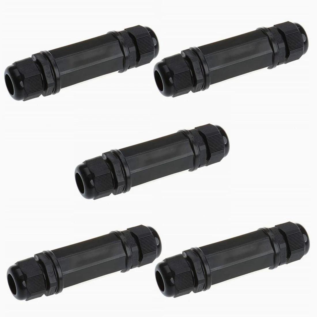 

5 шт., водонепроницаемые коннекторы RJ45 Cat5/5E/6 8P8C