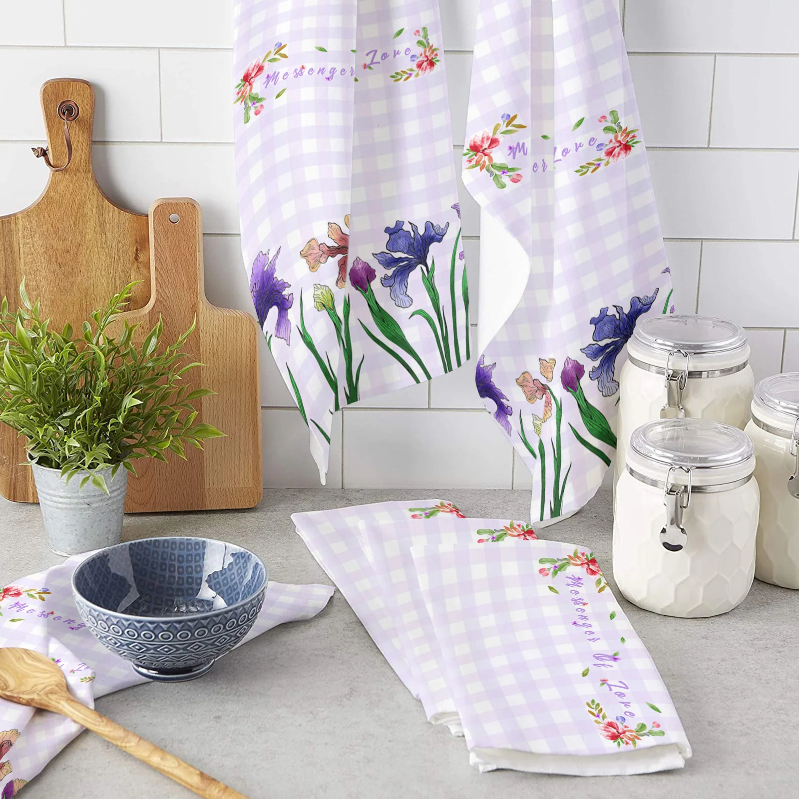 

Кухонное полотенце из микрофибры, в клетку