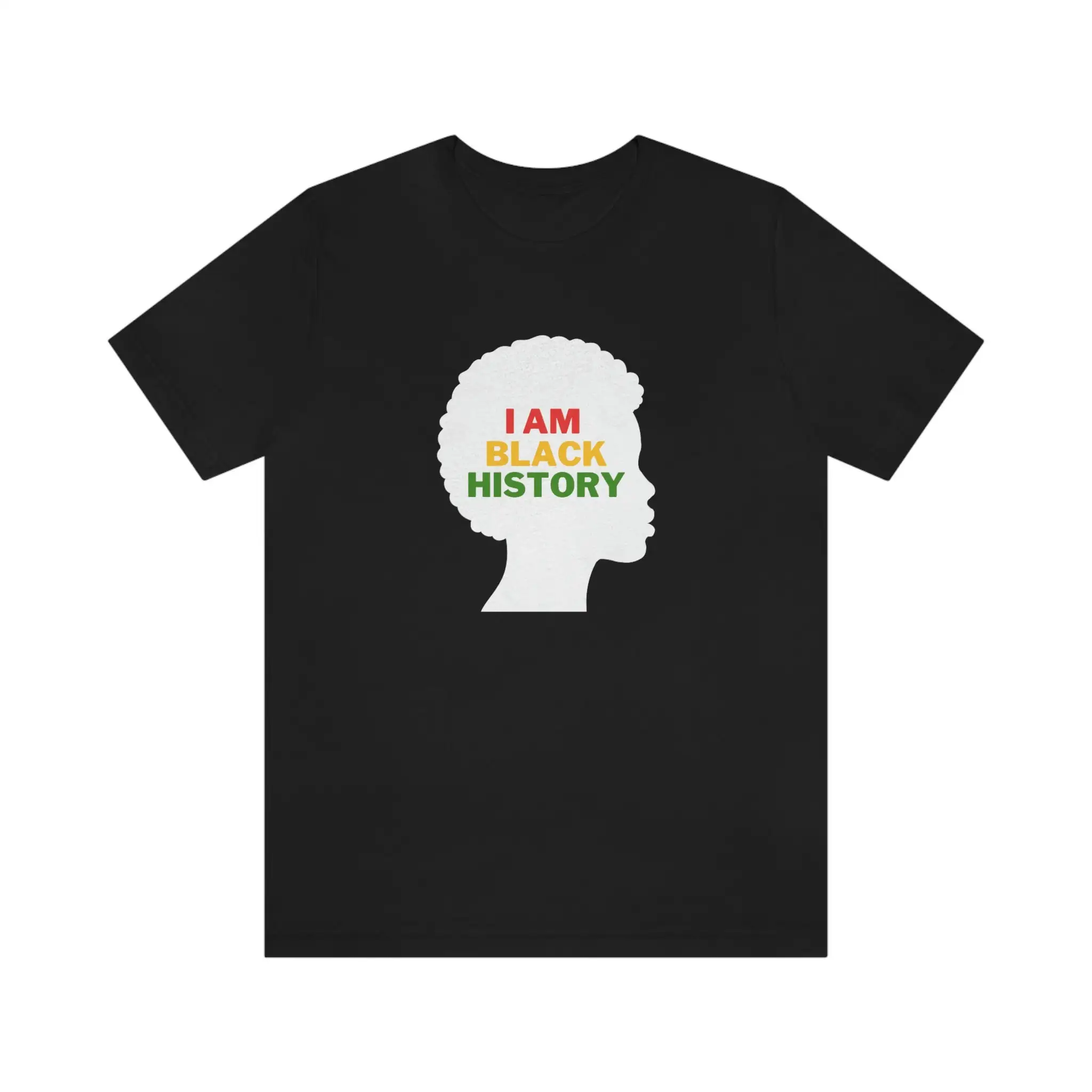 Женская футболка с надписью I am Black History оба месяца
