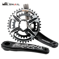 snail bicycle mtb crank gxp double disc crank teeth cnc cutting aluminum alloy 3828t super light mountain bike accessories