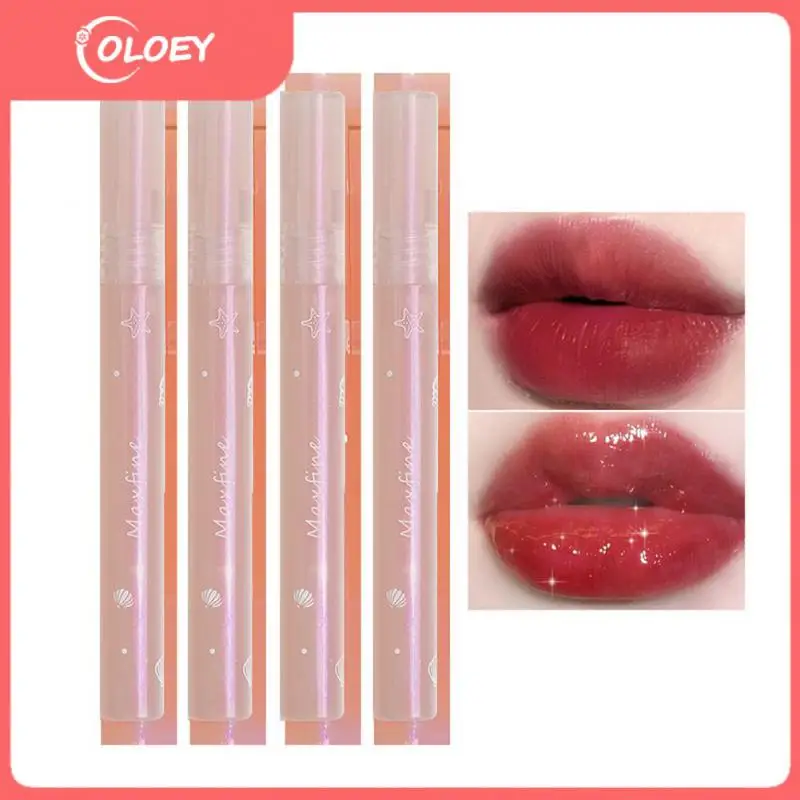 

Non-stick Cup Glitter Lip Oil Liquid Lipstick Crystal Jelly Lipgloss Lip Care 4 Colors Mirror Water Lip Gloss Cosmetics
