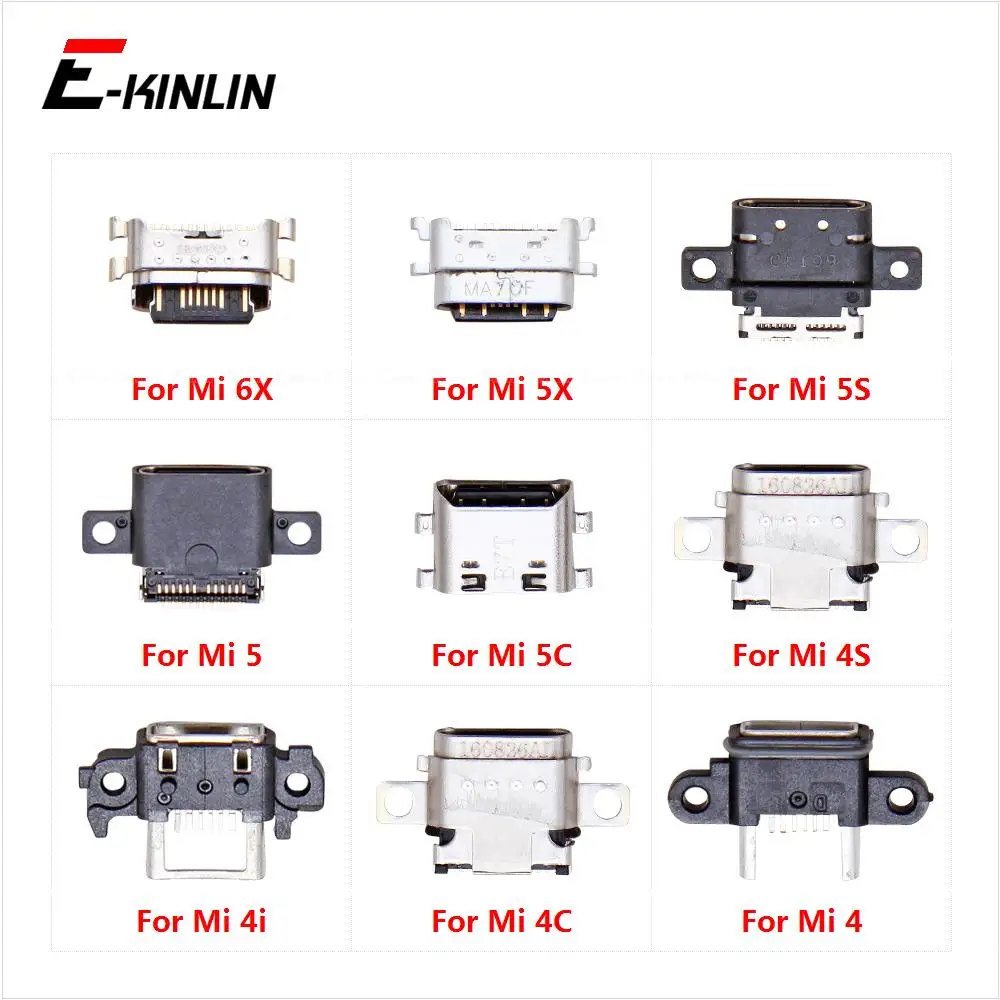 Type-C Charger Charging Plug Dock Micro USB Jack Connector Socket Port For XiaoMi Mi 6X 5X 5S 5C 5 4S 4i 4C 4