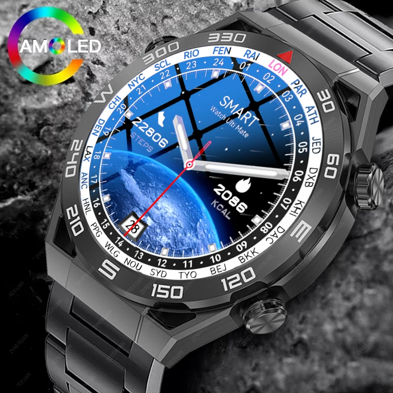 

Смарт-часы с GPS-трекером, AMOLED, 454*454, HD-экран