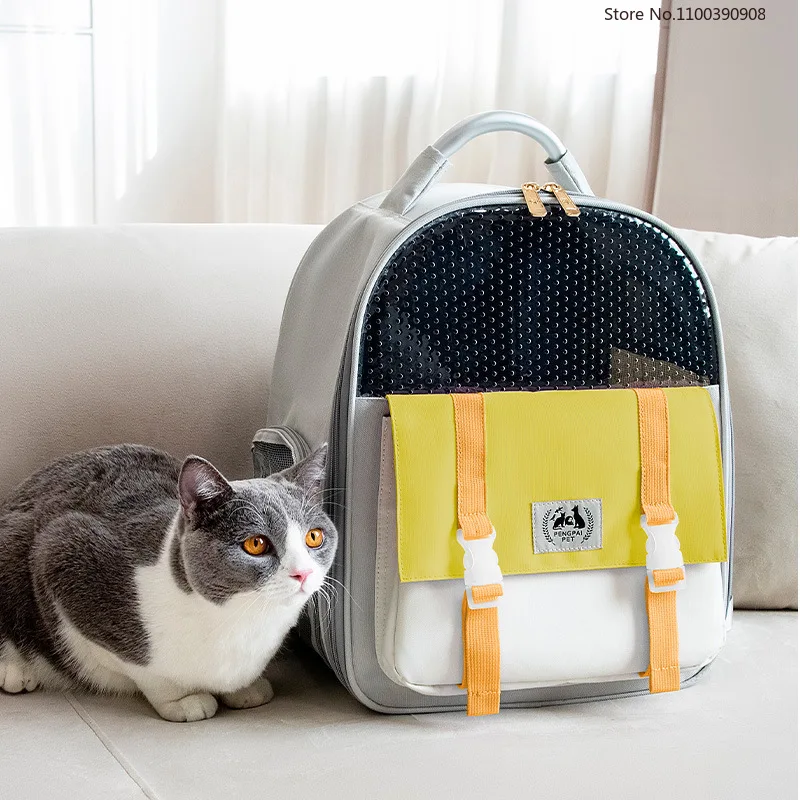 

Cat Carrier Bag Small Dog Breathable Transportation Backpack Portable Collapsible Cozy Oxford Cloth Dog Cat Bag Pet Supplies