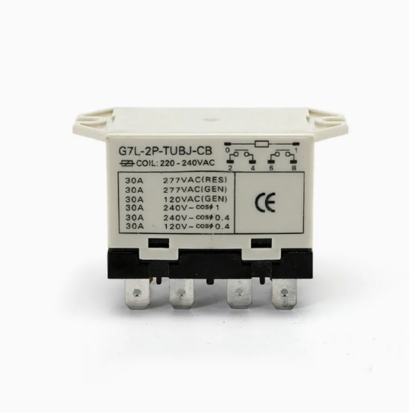 Электромагнитное реле G7L-2P-TUBJ-CB, 10 шт., с серебряными контактами, 30А, 220В, для управления цепями кондиционеров (art.: 3920dad86c7d2) - 3920dad86c7d2