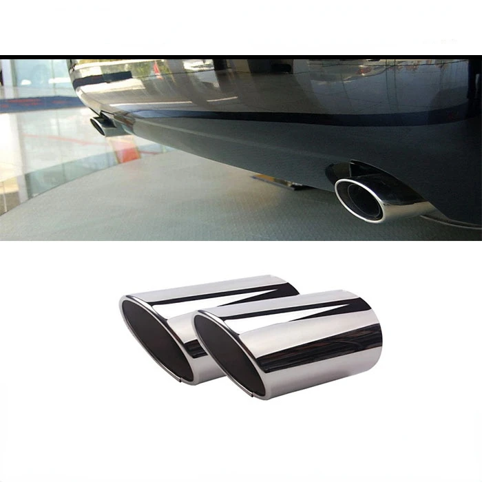 

2pcs For 2005-09 CROWN 2010-16 REIZ Exhaust Pipe Tail Throat Muffler Decorative Cover Tail Nozzle