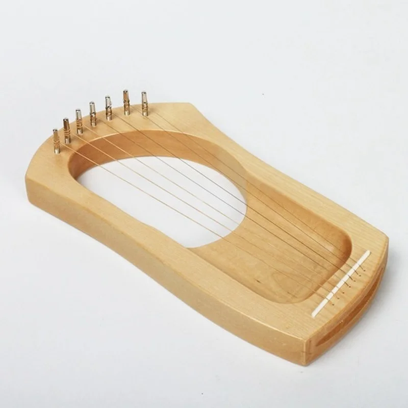 Miniature Wooden Lyre Harp Adults Musical Instrument Special Lyre Harp Design Kids String Music Tool Estrumento Music Appliances enlarge