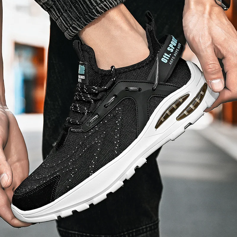 Новинка мужские кроссовки для бега дышащая Спортивная обувь улицы легкая на