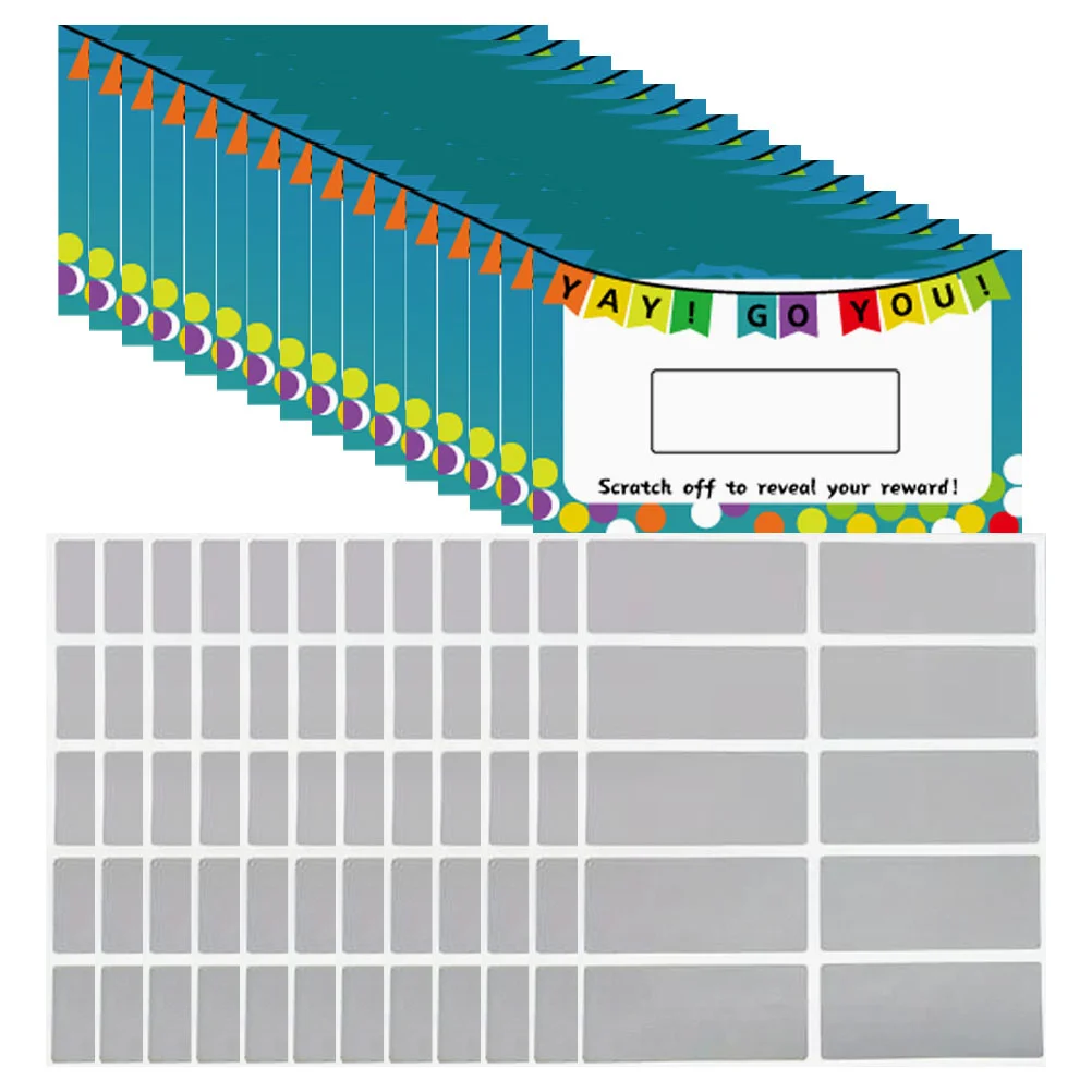 100 листов ярлыки для царапин и карт