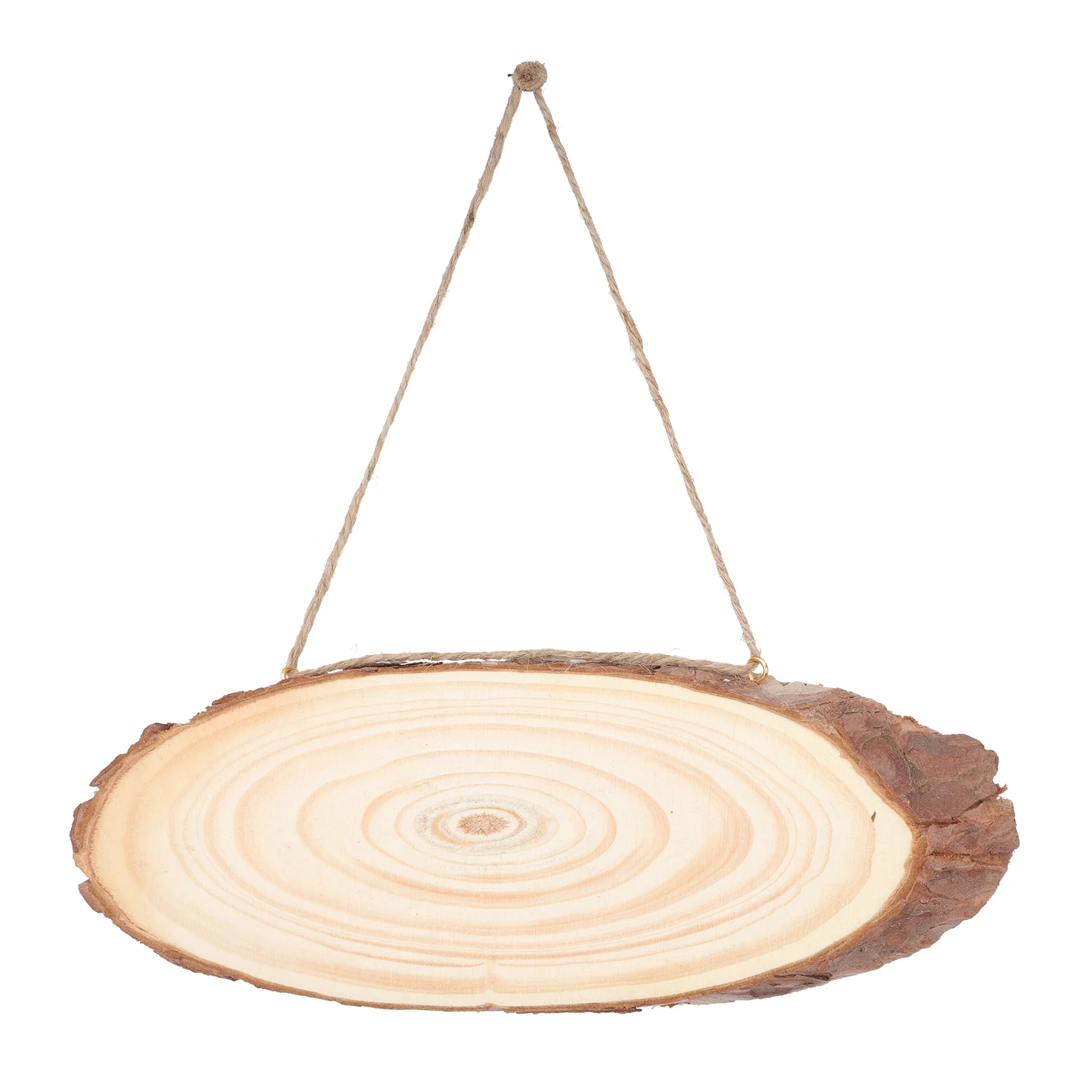 

2PCS Decorative Oval Wooden Pieces DIY Unfinished Painting Wooden Cutouts
