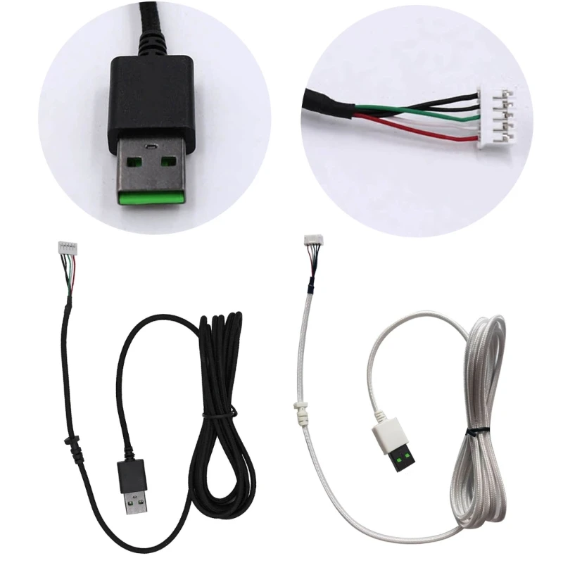 

Мягкие ПВХ-кабели для мыши, прочный сменный провод для мыши razer DeathAdder Essential 6400 DPI