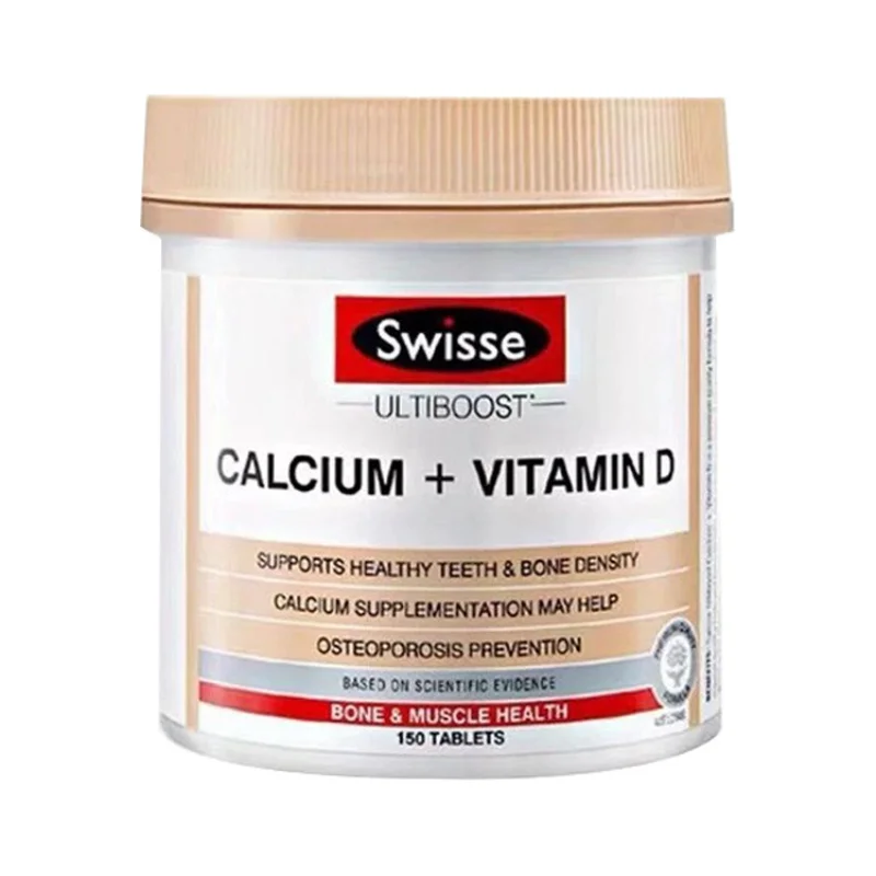 

Australian Swisse Calcium Tablets 150 Capsules Vd Citric Acid Children Pregnant Women Middle-Aged and Elderly Women Calcium