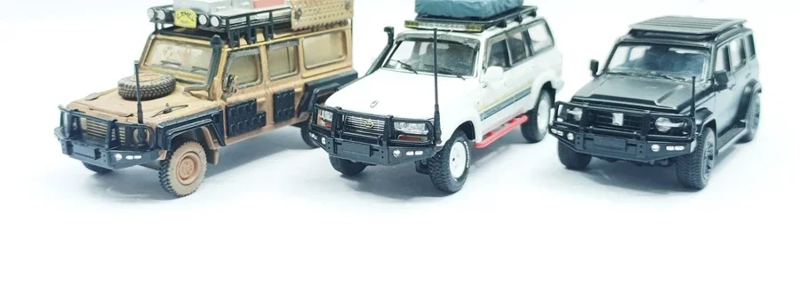 Фото 1 шт. 1/64 Внедорожник Land Rover Wrangler Tank LC76 80 антенна модификация модели автомобиля YY022 №3