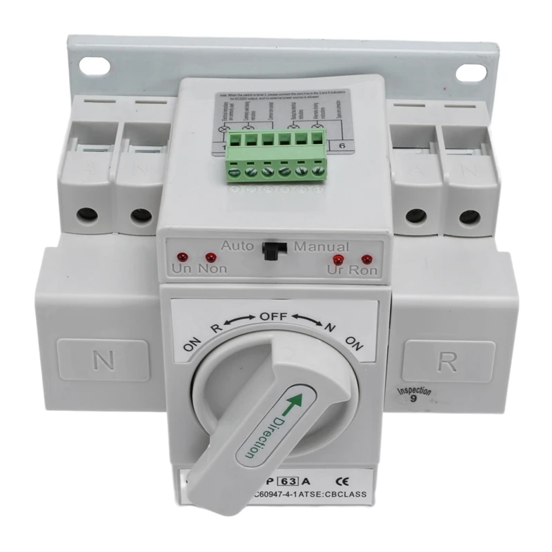 

2P 63A MCB Type ATS Dual Power Automatic Transfer Switch Transfer Switch Power Transfer Switch Circuit Breakers 220V