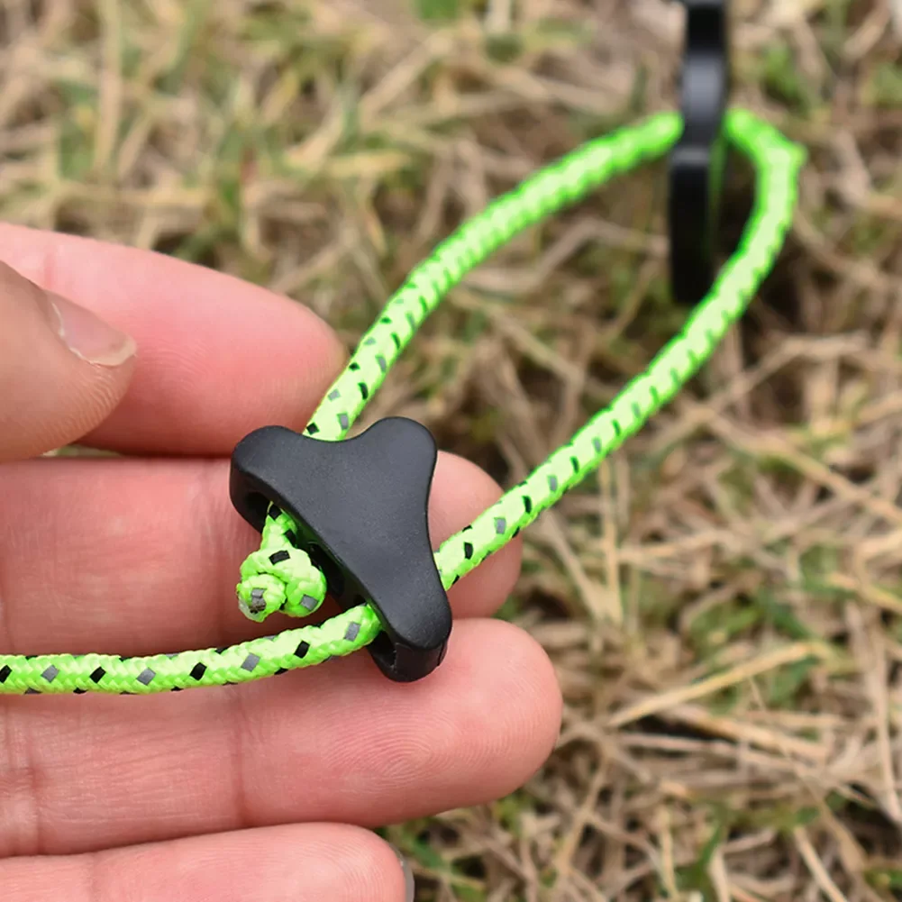 

Outdoor Camping Tent Rope Fastener Adjuster Triangle Non-Slip Hiking Rope Buckles Stopper Tools Adjust Rope Accessories