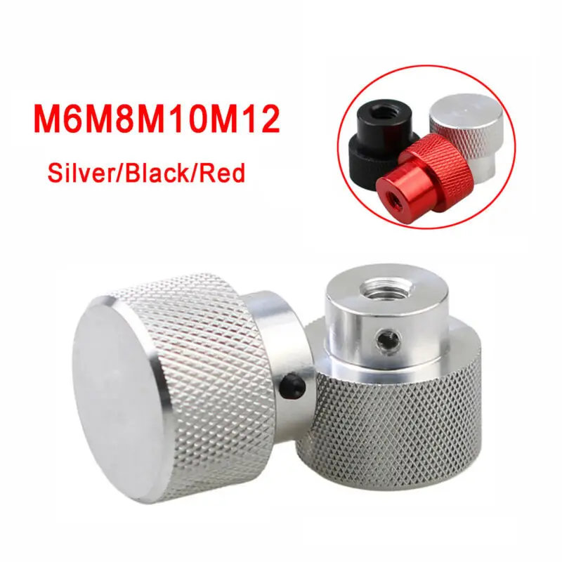 

1Pcs Aluminum Alloy Knurled Thumb Nuts With Side Hole Hand Grip Knobs Step Nut M6 M8 M10 M12