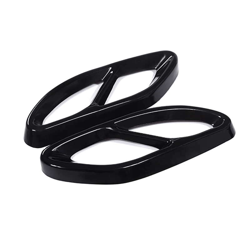 

2 шт. автомобильные запчасти для Mercedes Benz GLC E-Class C207 Coupe 2014-2017 W212 W213 W205 X253 C180 C200 глянцевые черные стальные выхлопные системы