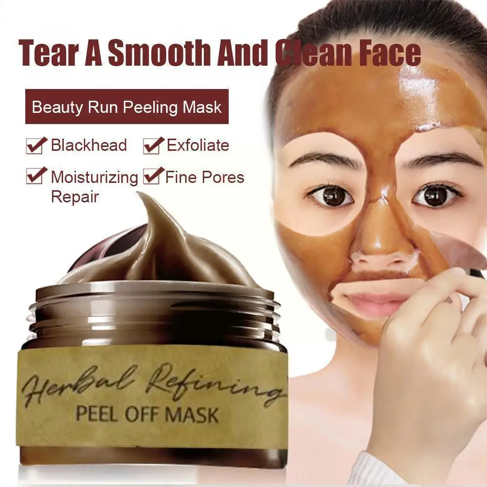 

120ml Remove Blackhead Cleaning Mask Peel Off Mask Beauty Care Tearing Pores Refining Cosmetic Shrink Skin Masks Herbal G6P3