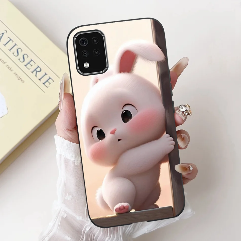 Фото Для LG K42 K52 K62 K62 + новый чехол для телефона с милым мультяшным цветочным принтом для LG K62 Plus K42 K52 (Бразильский), черный силиконовый мягкий чехол №4