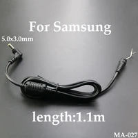 1m 5 0x3 0mm for samsung notebook power plug dc charging cable 5 03 0mm needle with 1 elbow 90 right